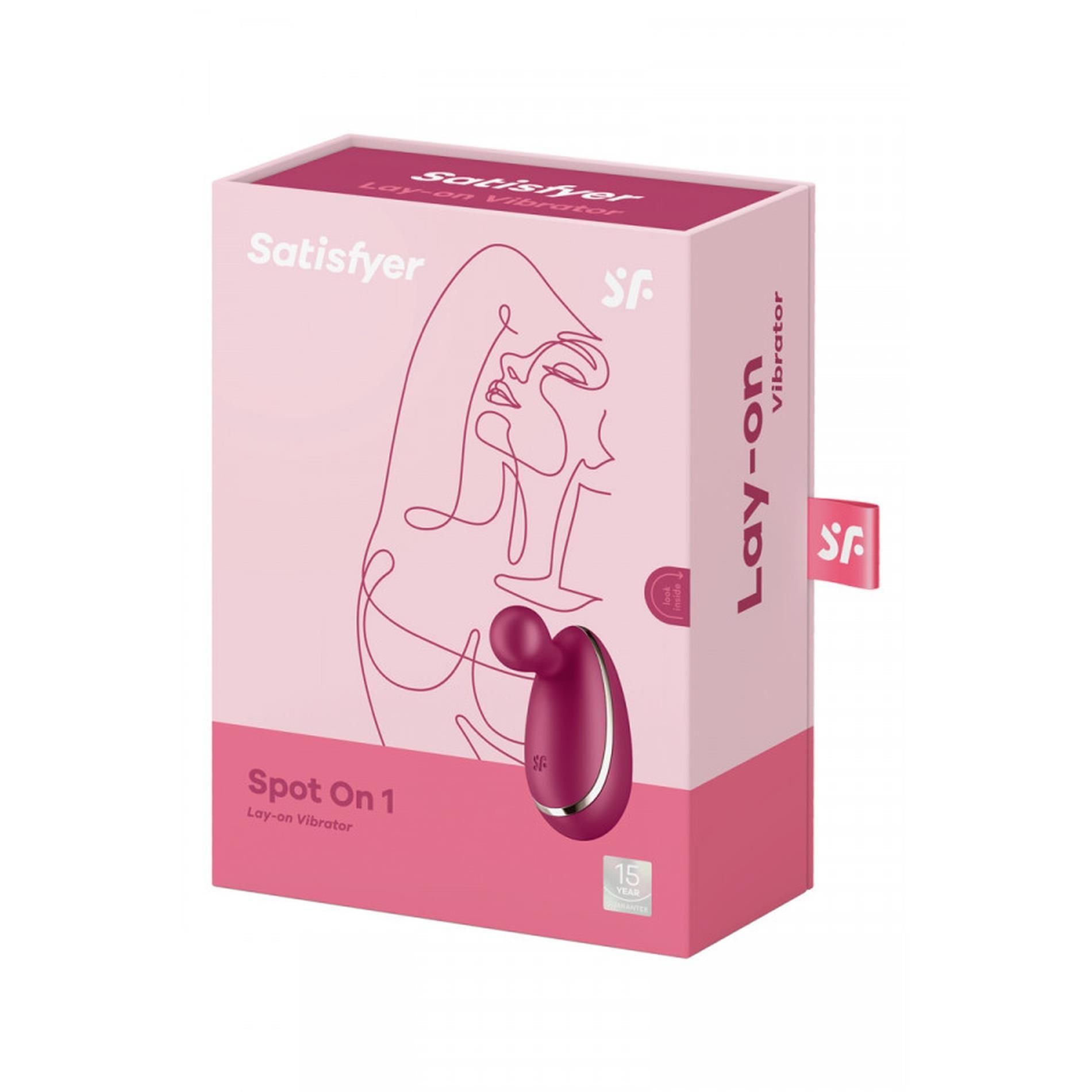 Вібратор для клітора Satisfyer Spot On 1, 7,5 см (бордовий)