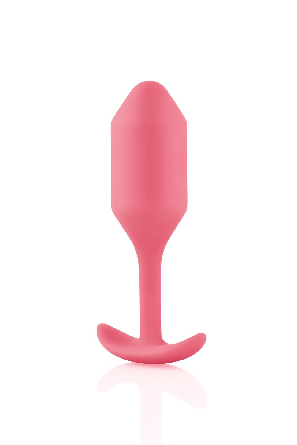 Korek analny B-Vibe Snug Plug 2, 10.5 cm (różowy)