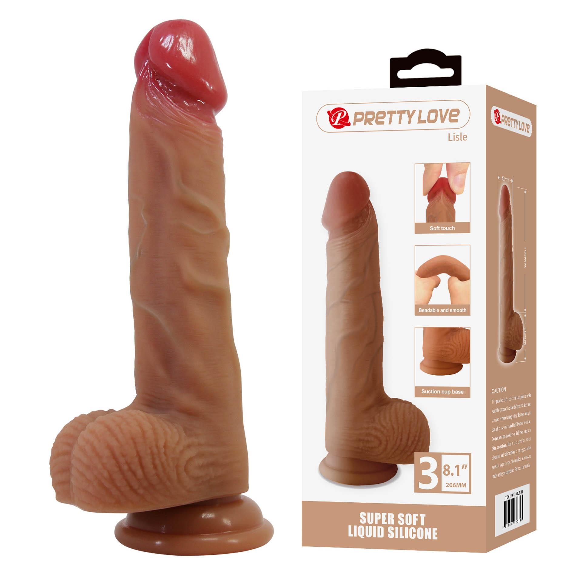 Фаллоимитатор Pretty Love Lisle 8.1", 20.6 см (телесный)