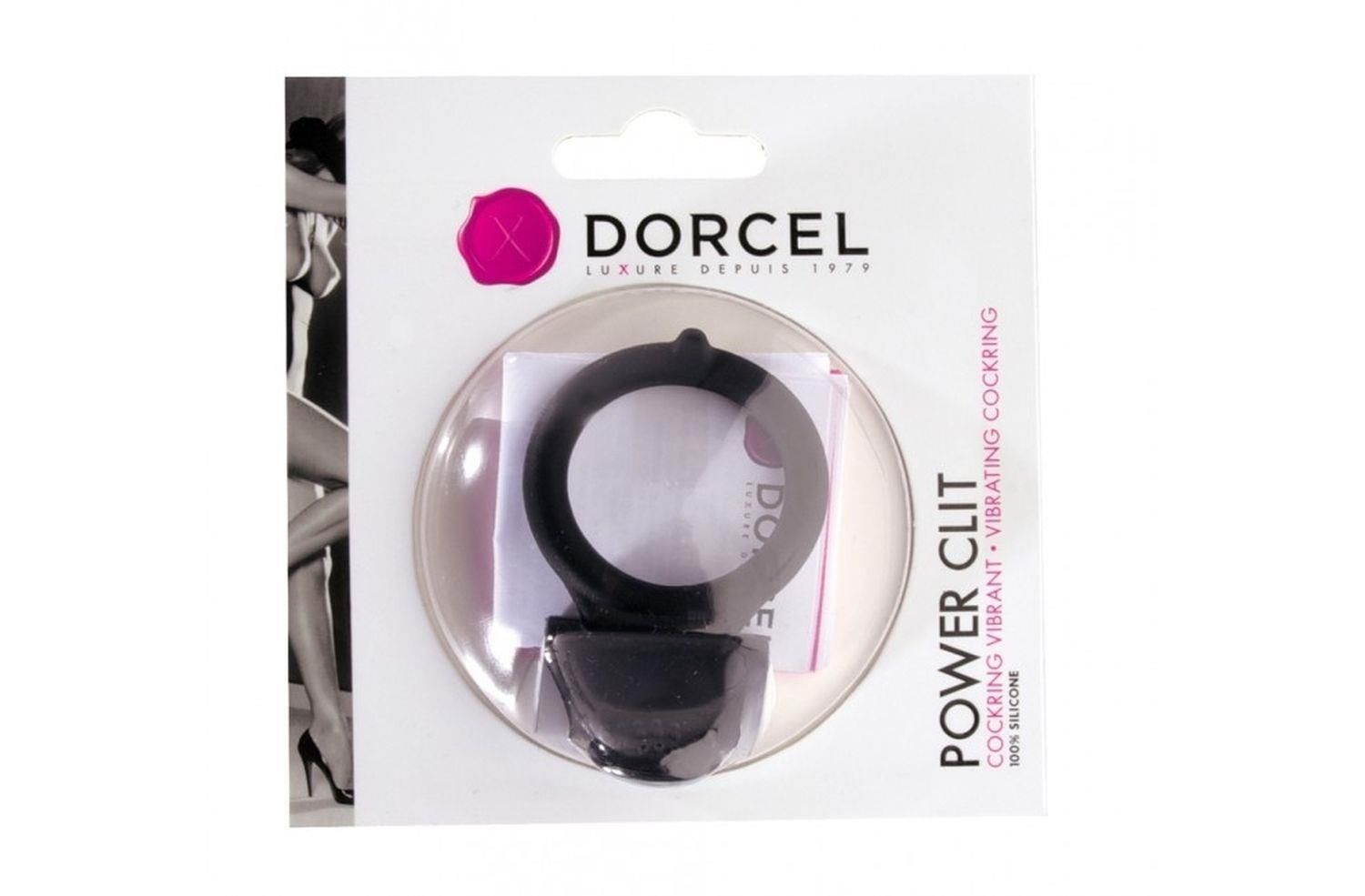Ерекційне кільце з вібрацією Dorcel Power Clit V2, 6.5х3.5 см (сірий)