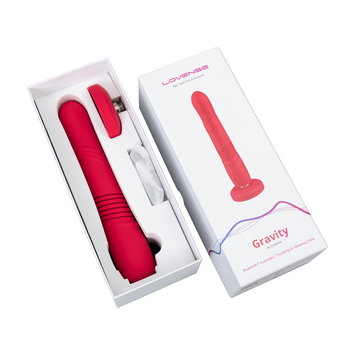 Wibrator Lovense Gravity, 25,9 cm (czerwony)