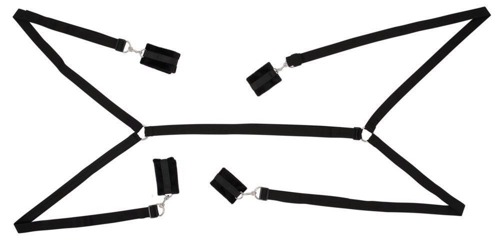 Бондажный набор Bad Kitty Bed Shackles, (черный)