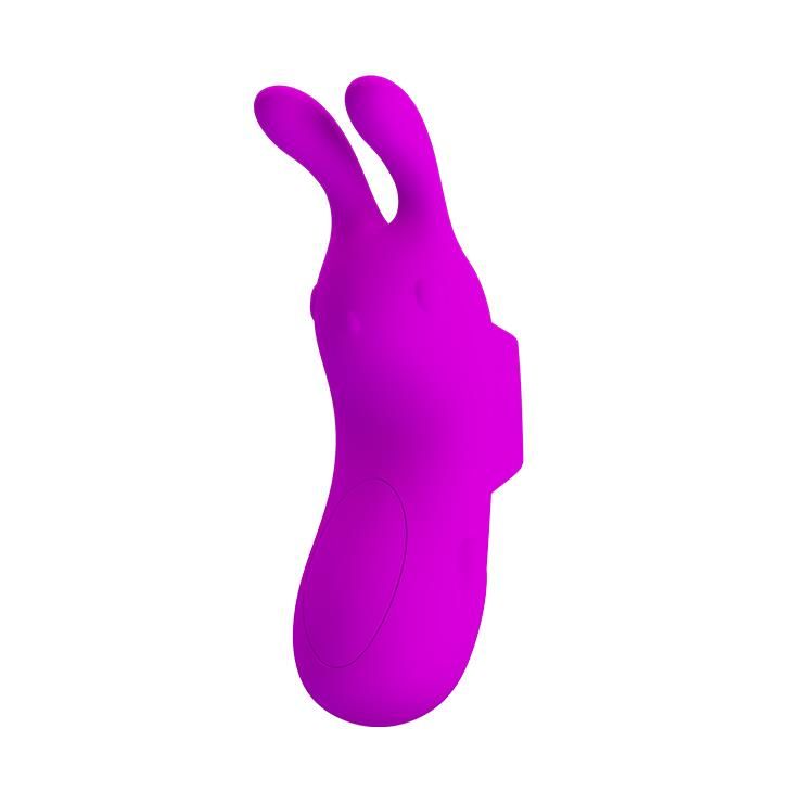 Вибратор на палец Pretty Love Finger Bunny, 9,4 см (фиолетовый)