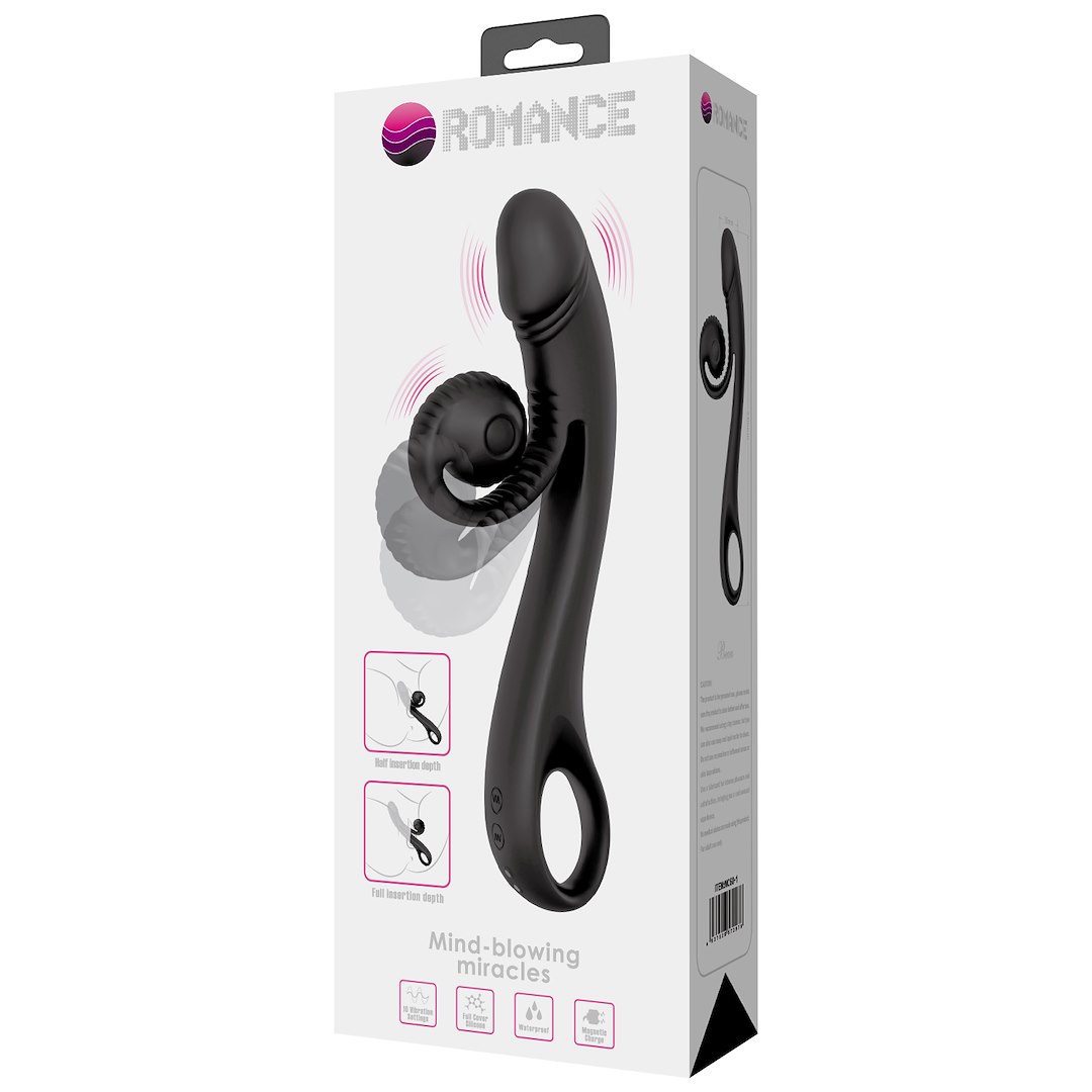 Wibrator Pretty Love Romance Beau Snail, 23 cm (czarny)