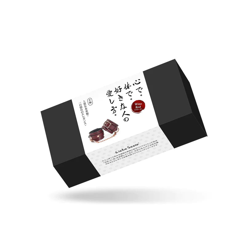 Наручники Liebe Seele Wine Red Handcuffs, 27 см (бордовый)