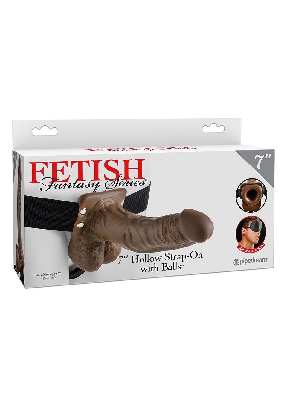 Порожнистий страпон Fetish Fantasy Series Hollow, 20 см (коричневий)