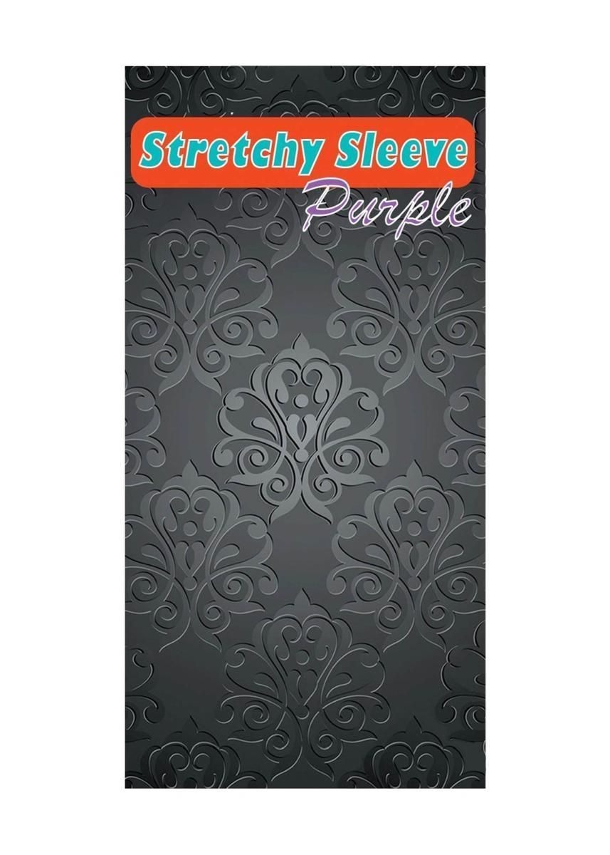 Насадка на пенис Boss Series Stretchy Sleeve, 7 см (фиолетовый)