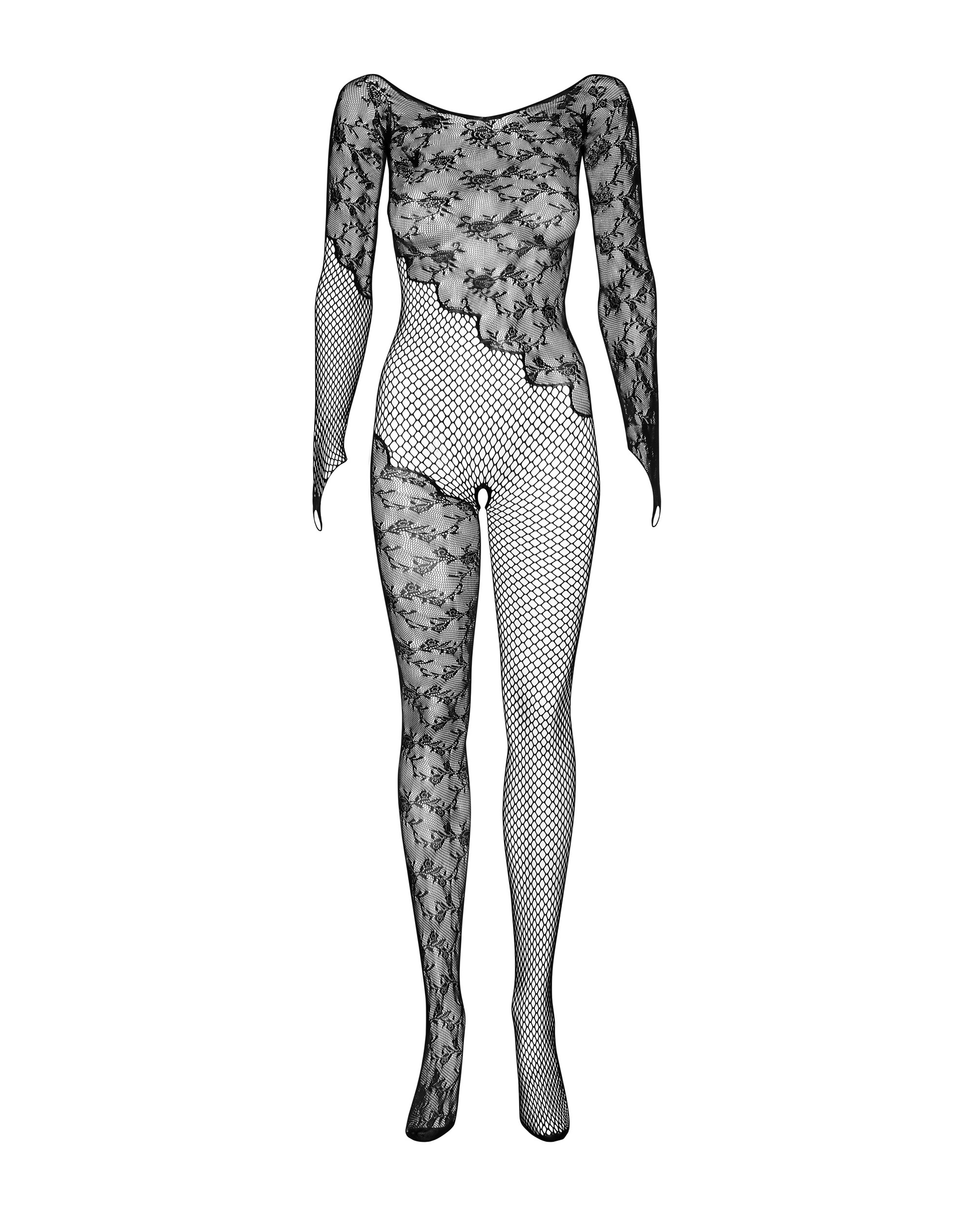 Бодистокінг Obsessive F210, S/M/L (чорний)