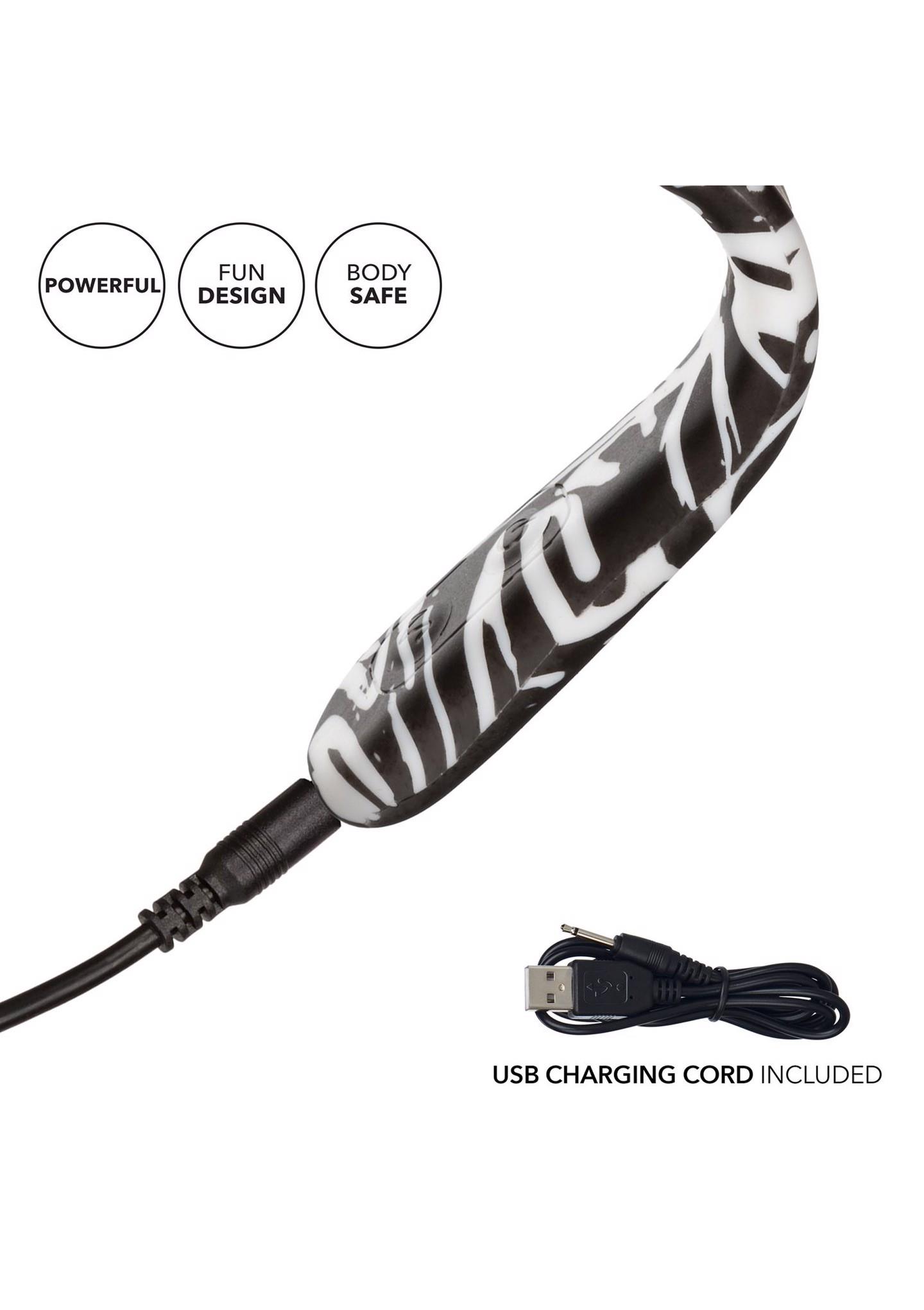 Вибратор CalExotics Hype FlexiWand, 14 см (мульти)