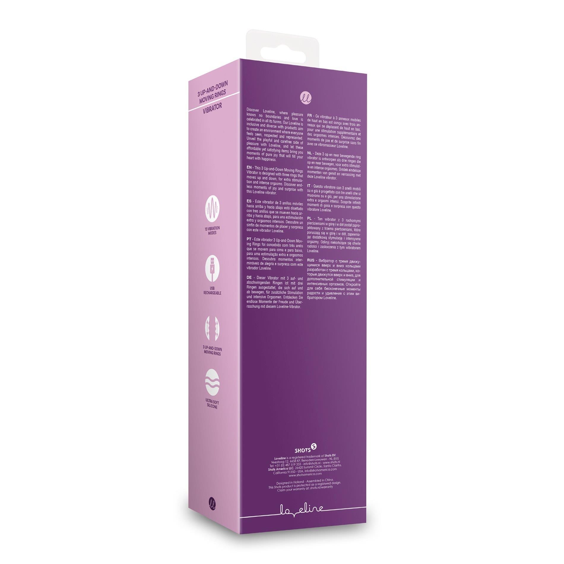 Вибратор-кролик Loveline Orchidee Purple, 24 см (фиолетовый)