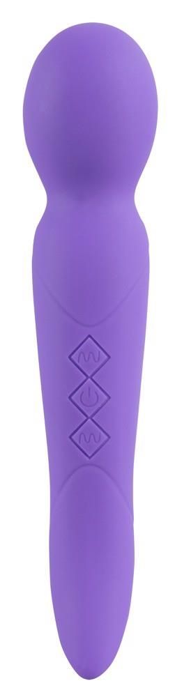 Универсальный массажёр Sweet Smile Rechargeable Dual Motor Vibe, 22 см (фиолетовый)