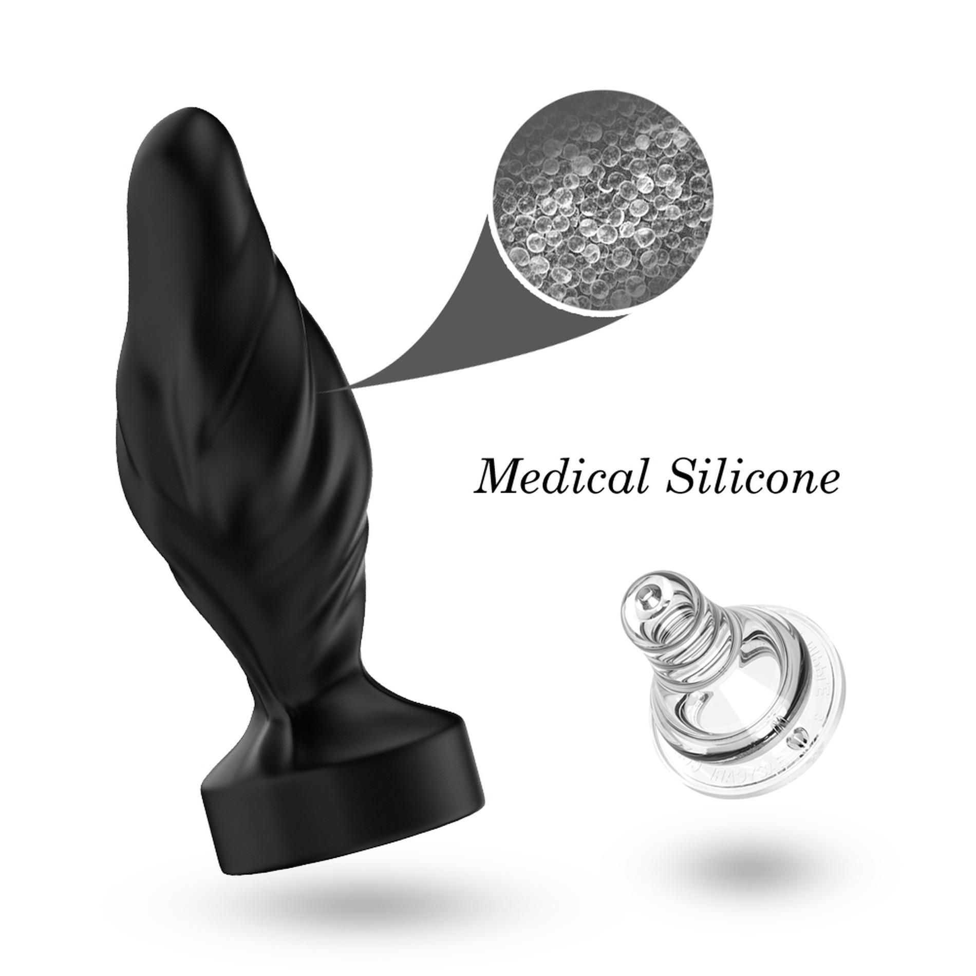 Анальная пробка B - Series Joy Limonster, 10.2 см (черный)