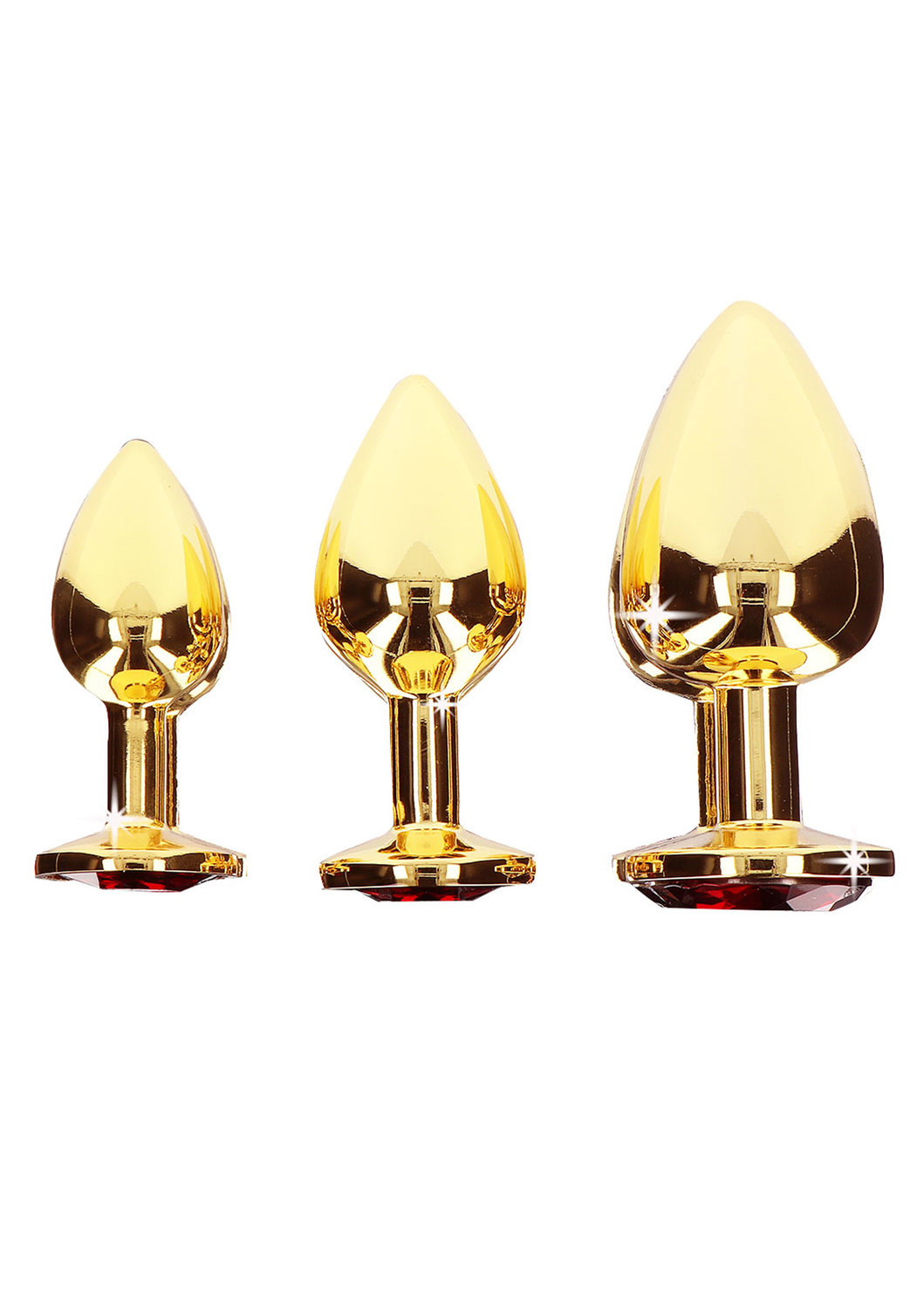 Анальна пробка Taboom Butt Plug With Diamond Jewel S, 7 см (червоний)
