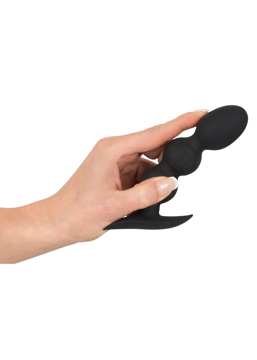 Korek analny Orion Black Velvets Heavy Beads, 13,3 cm (czarny)