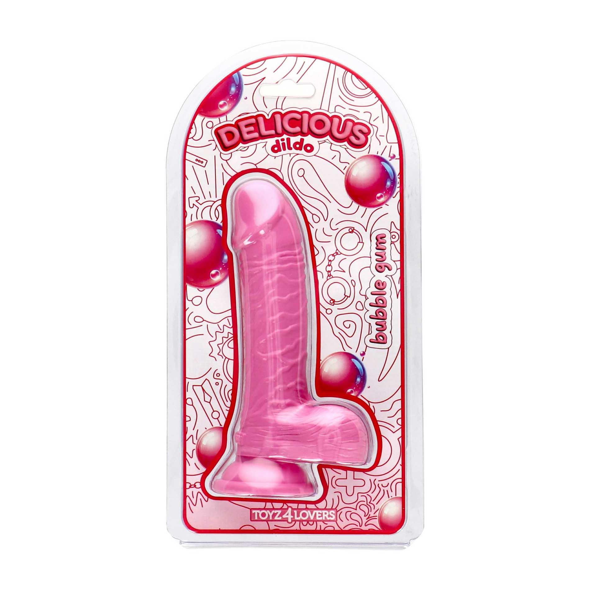 Фаллоимитатор Toyz4lovers With The Scent Of Bubble Gum, 18 см (розовый)
