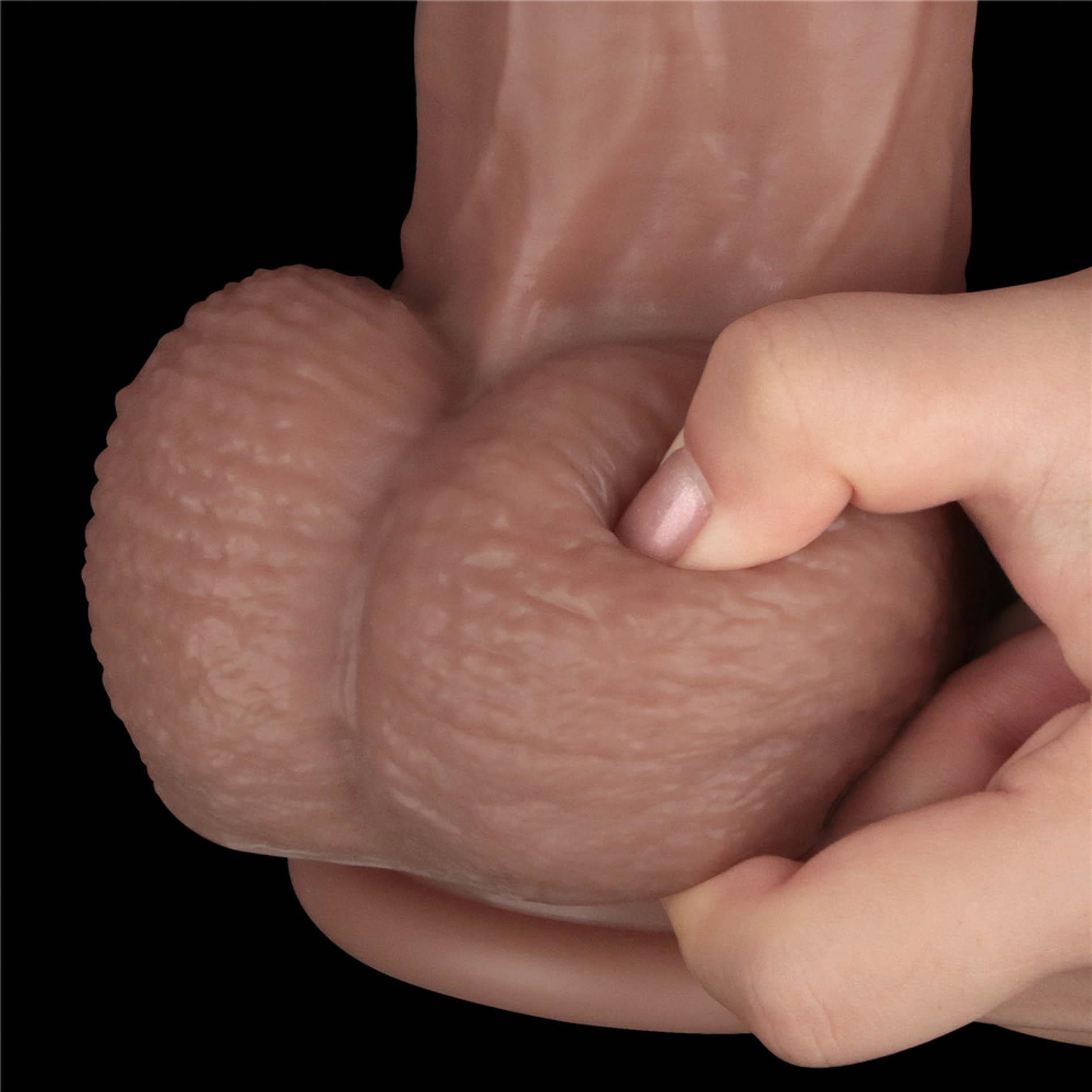 Фаллоимитатор Dual-Layered Silicone Nature Cock 14.5'', 37.5 см (коричневый)