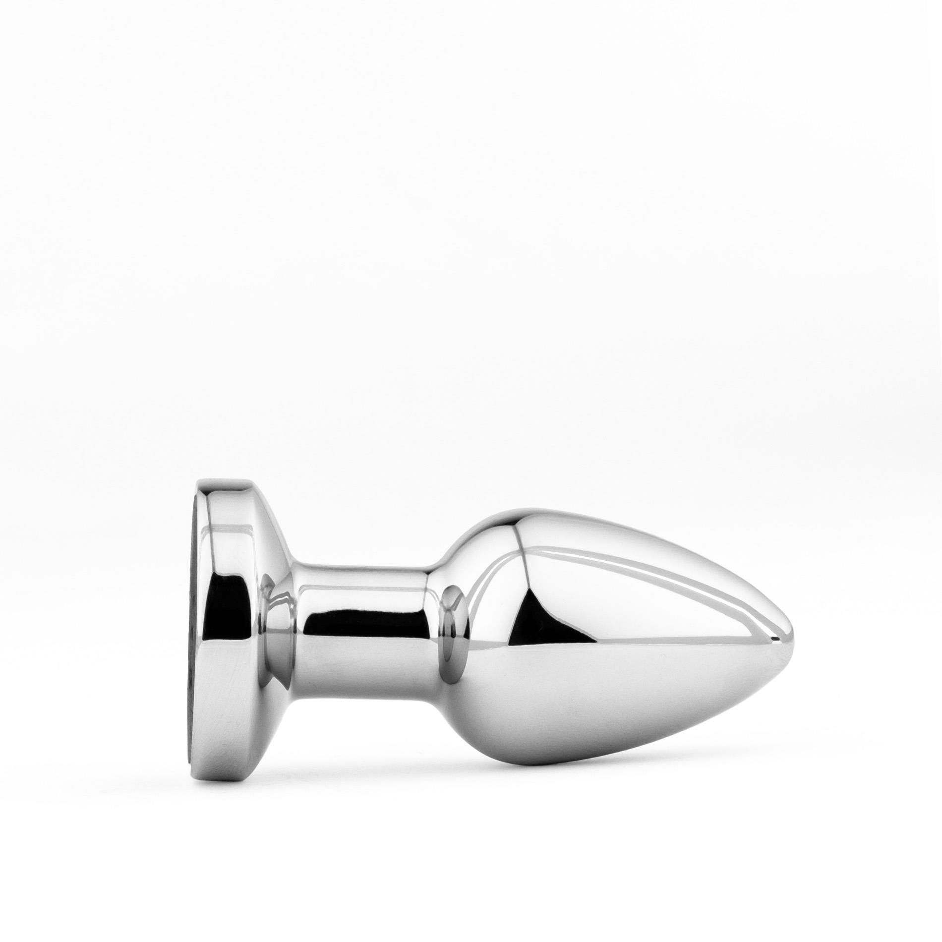 Анальная пробка B - Series HeavyFun Remote Control, 6.9 см (серебристый)