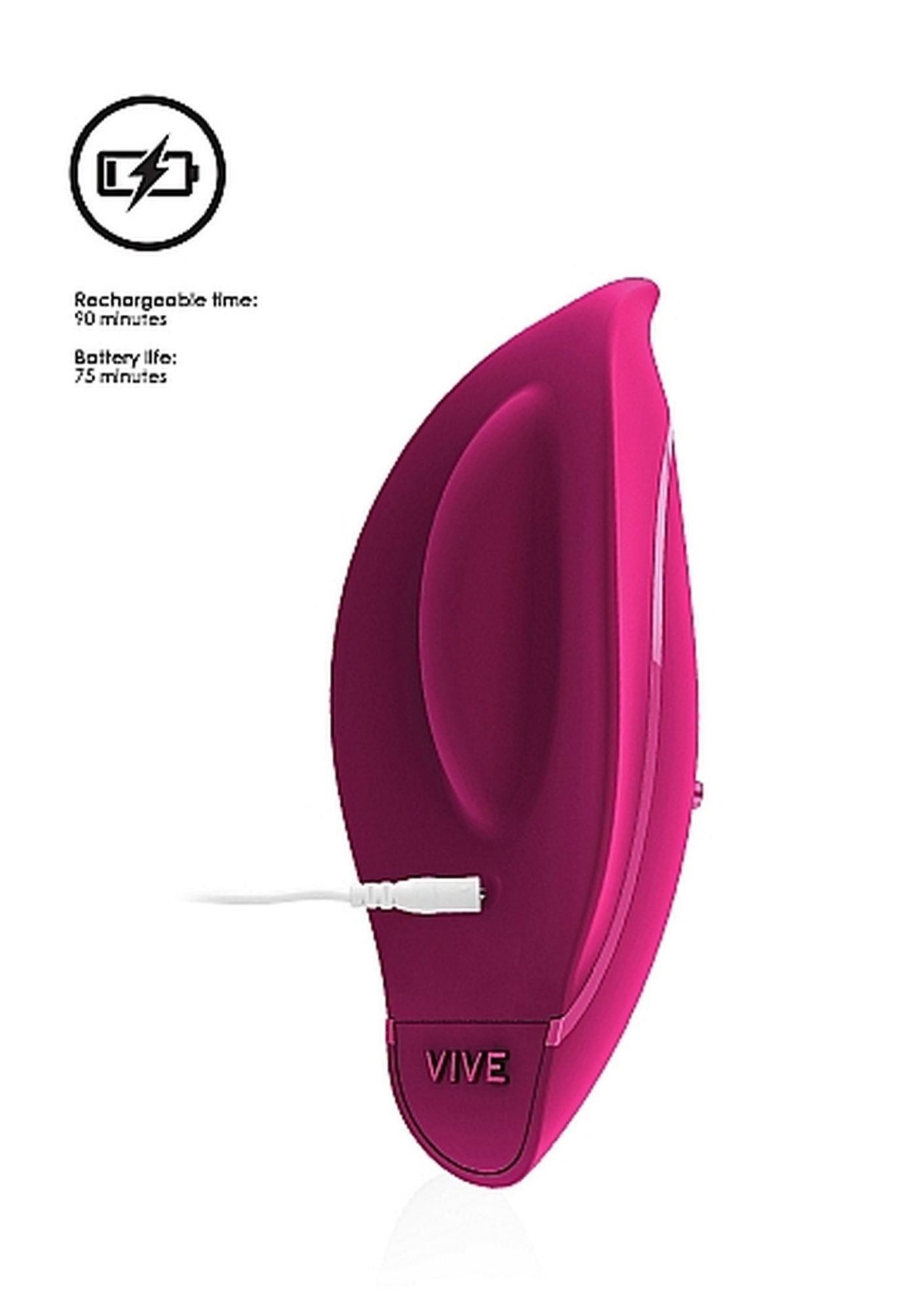 Вибратор Vive Minu Lay On, 8.5 см (розовый)