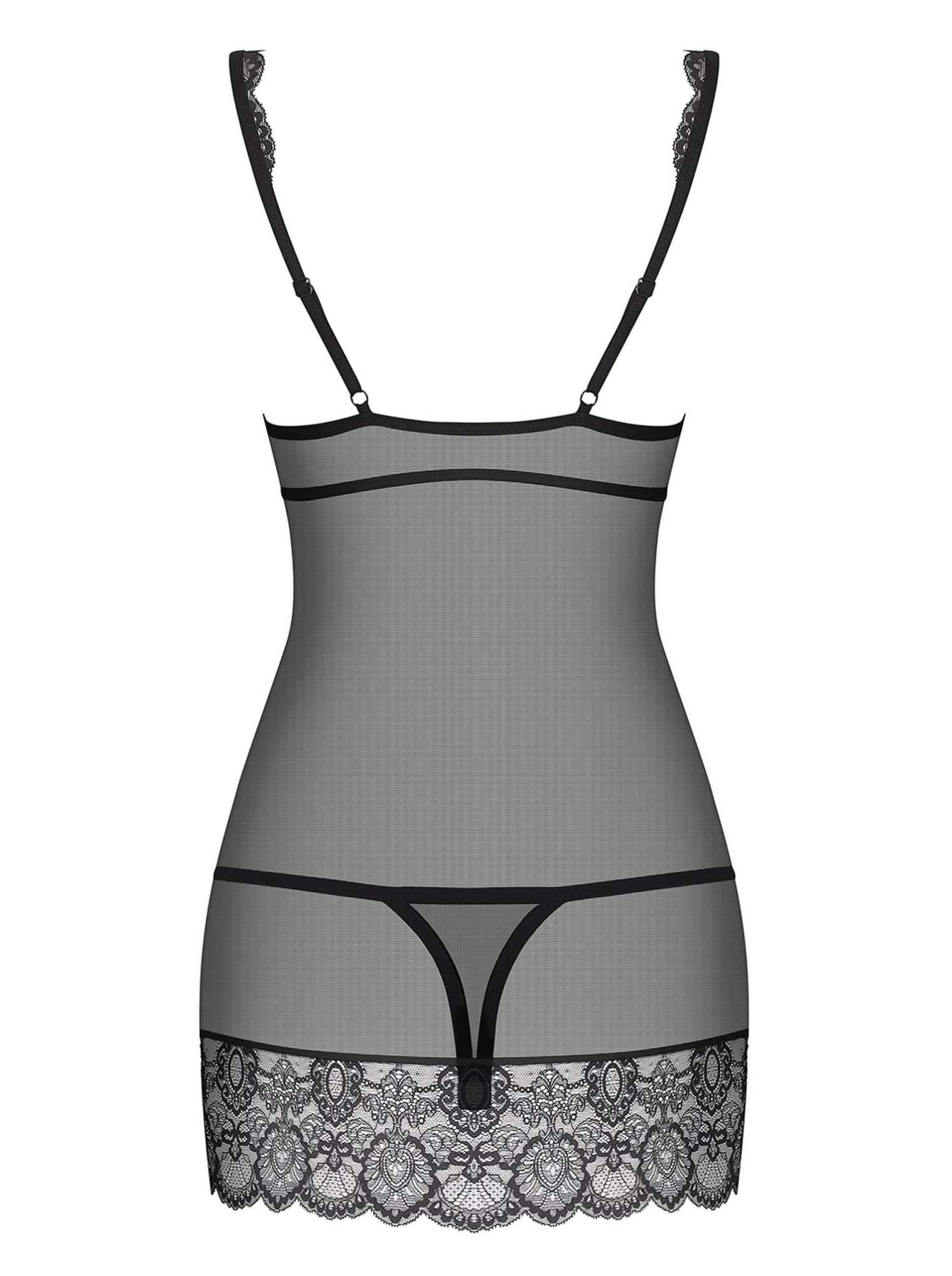 Комплект белья Obsessive 853-CHE-1, S/M (черный)