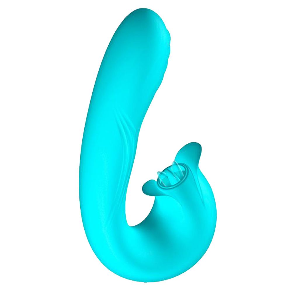 INTOYOU Hydra - Wibrator królik, Niebieski, 16.8 cm