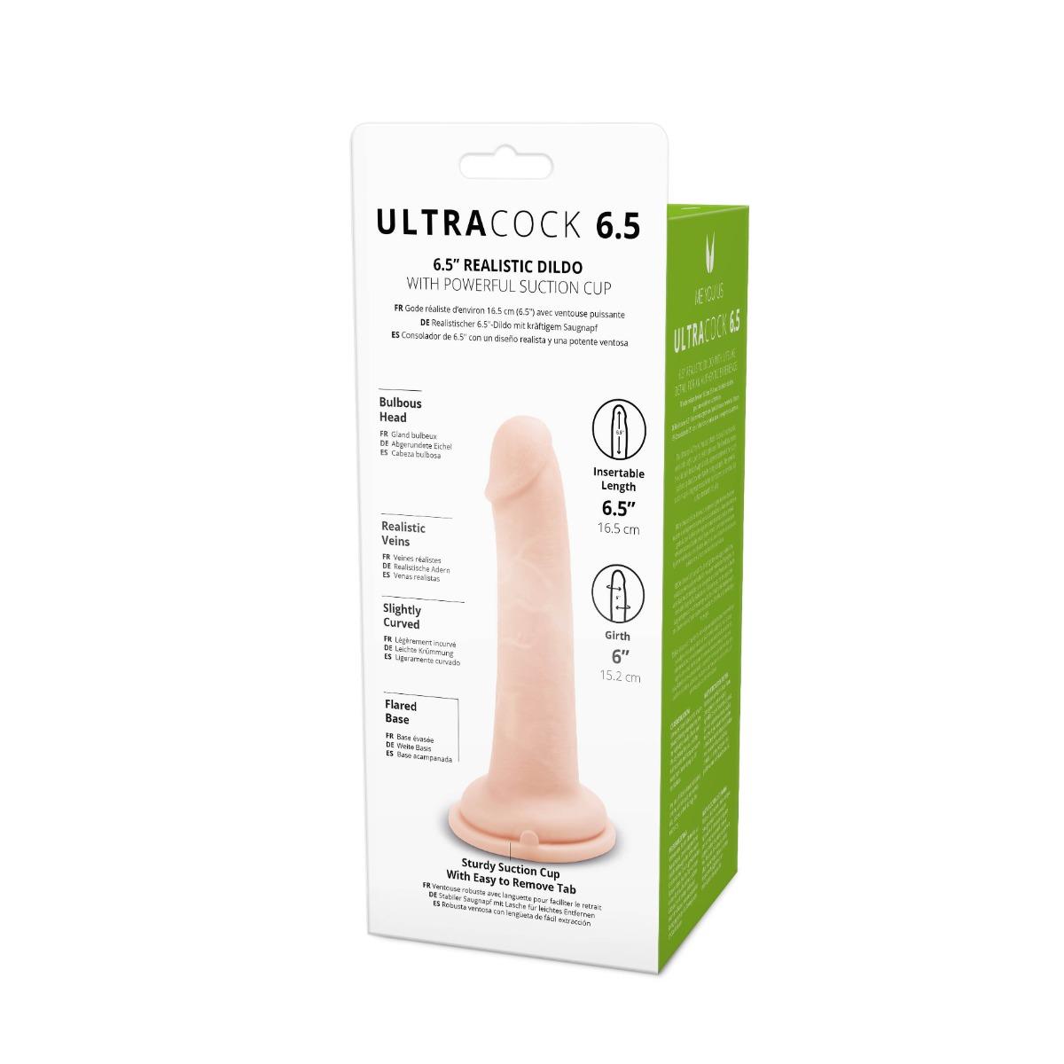 Фаллоимитатор Me You Us Silicone Ultra Cock 6.5 in, 16.5 см (телесный)