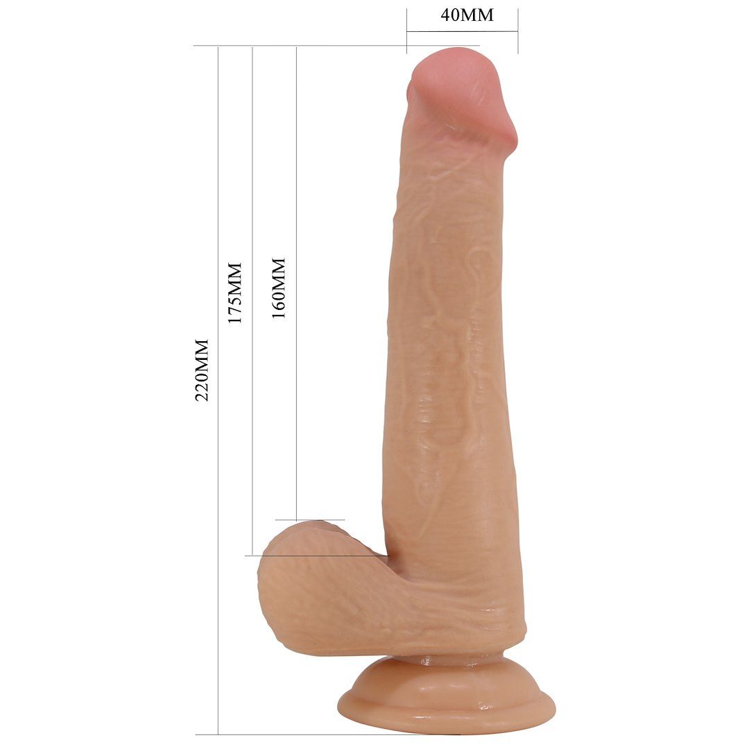 Фаллоимитатор Pretty Love Tallen 8.7", 22 см (телесный)