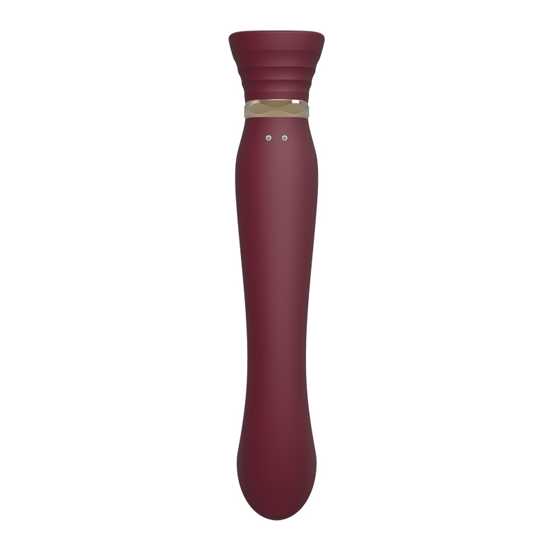 Вибратор Zalo Queen G-Spot Pulse Wave, 21,5 см (бордовый)