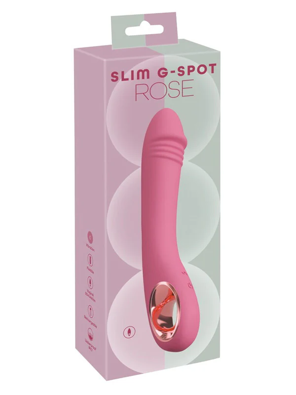 Вибратор You2Toys Slim G-Spot Rose, 21.4 см (розовый)