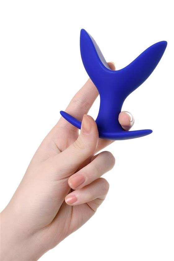 Korek analny ToDo Expander Plug Bloom M, 9 cm (niebieski)