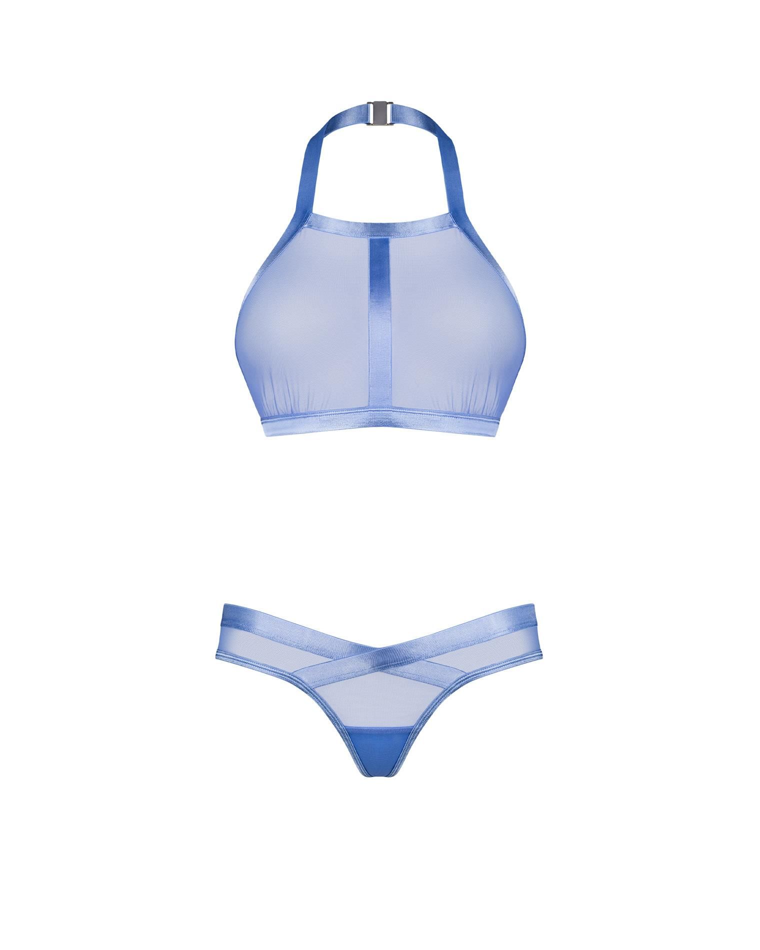 Top i stringi Obsessive Shaderi, XL/2XL (niebieski)