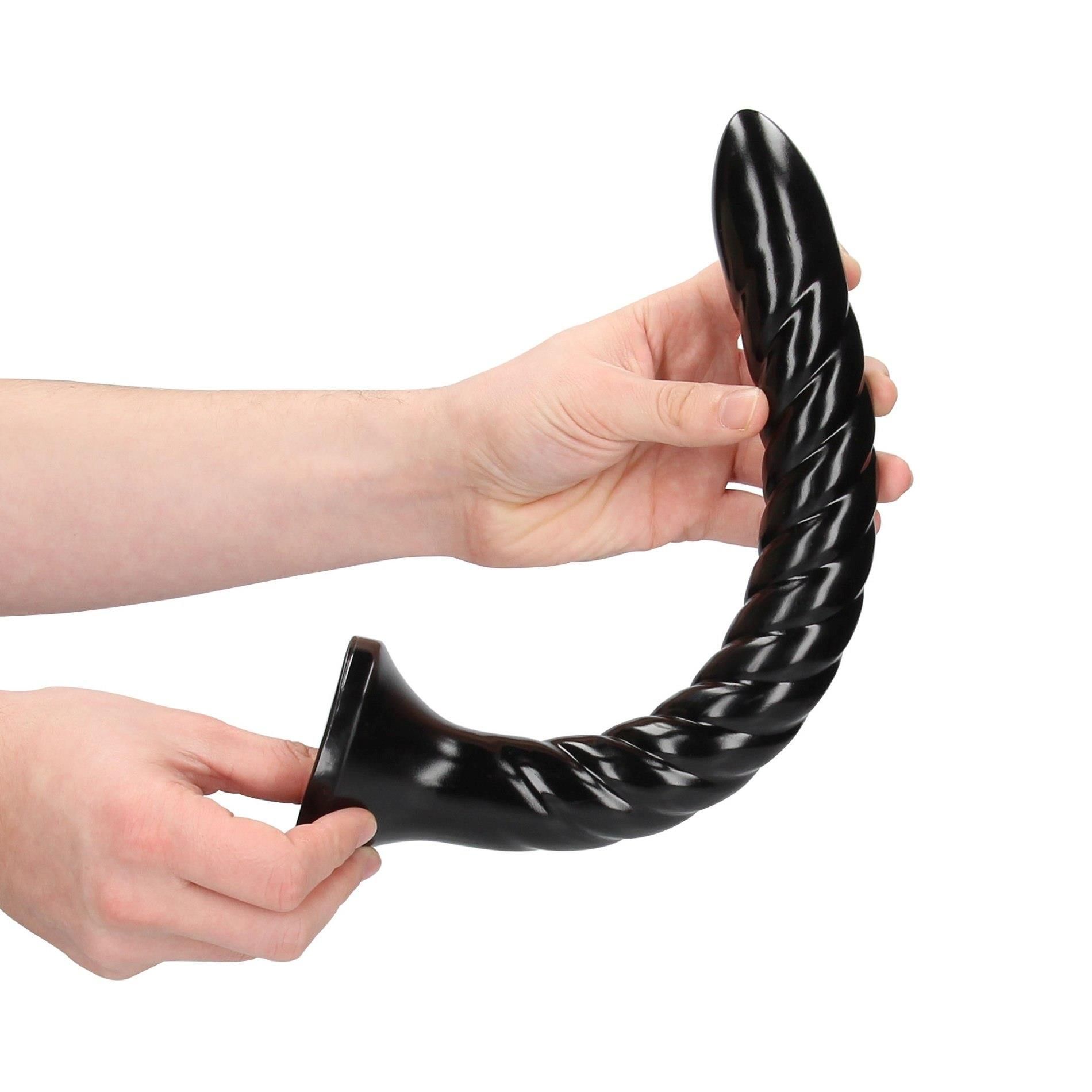 Фаллоимитатор Ouch! Swirled Anal Snake 12'', 34.9 см (черный)