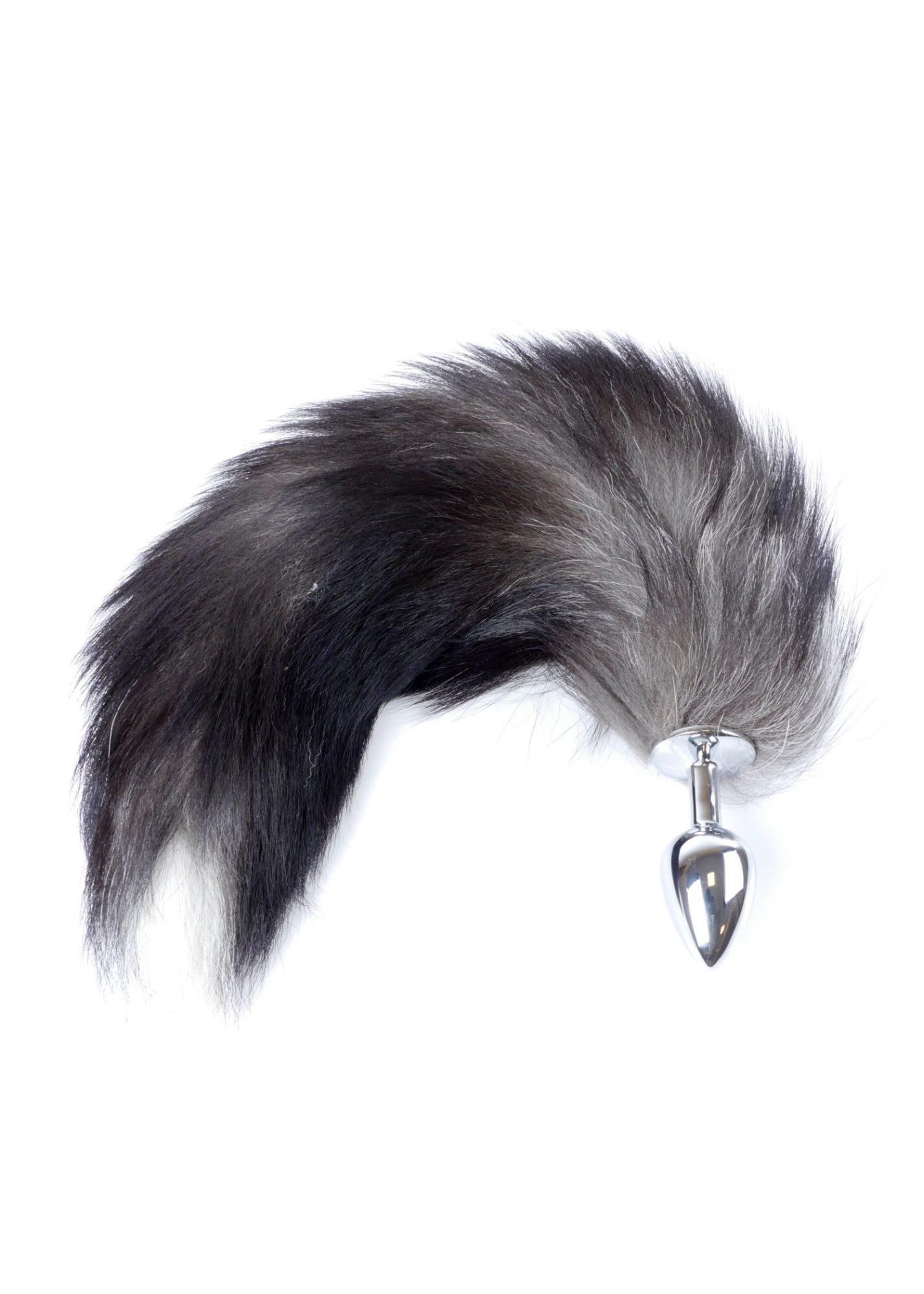 Korek analny Boss Fox TAIL Black XXL, 9 cm (czarny)