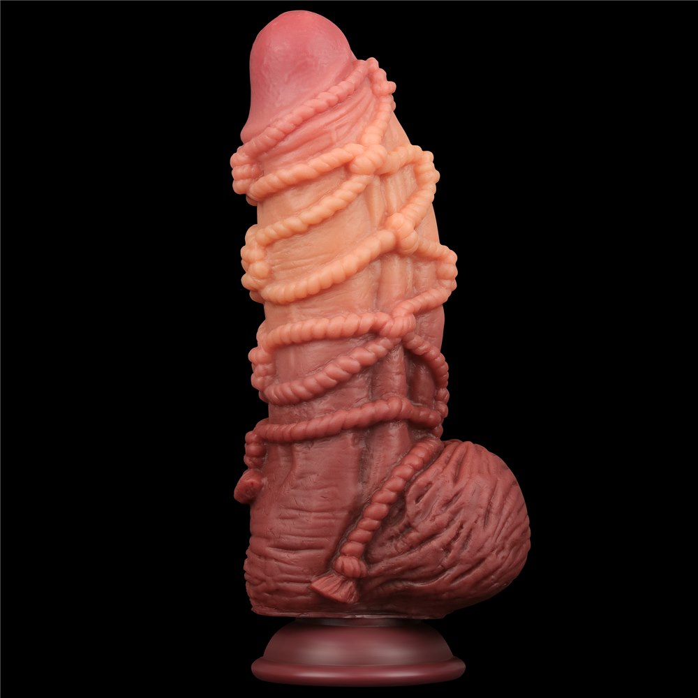 Фаллоимитатор Dual-Layered 9.5'' Silicone Nature Cock, 24 см (коричневый)