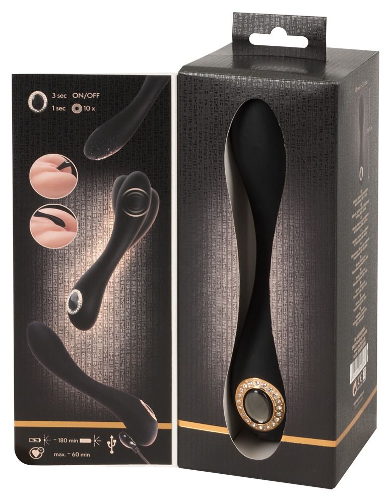 Вибратор для точки G Cleaopatra G-Spot, 19,7 см (черный)
