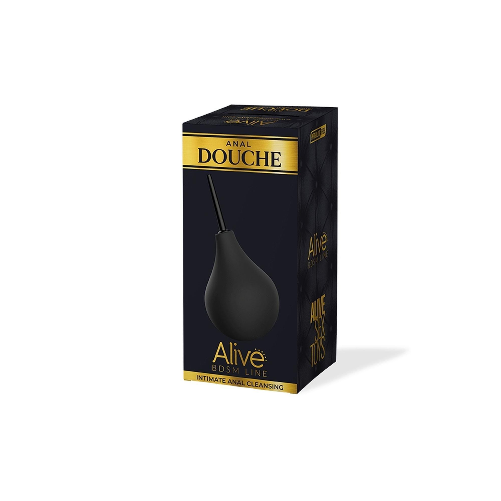 Анальный душ Alive Anal Douche S, 90 мл (черный)