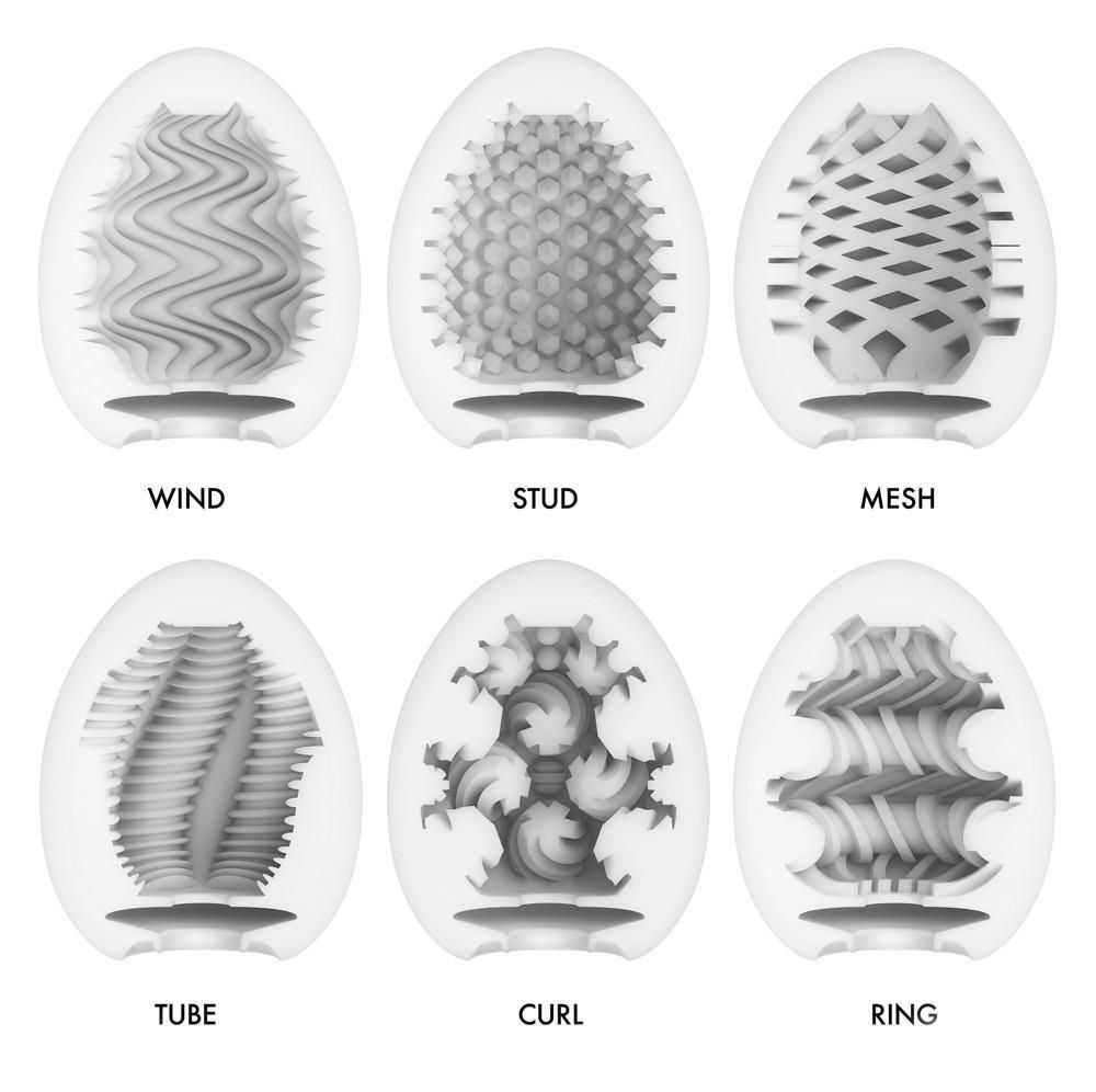 Набор мастурбаторов Tenga Egg Wonder Pack, 6 шт (белый)