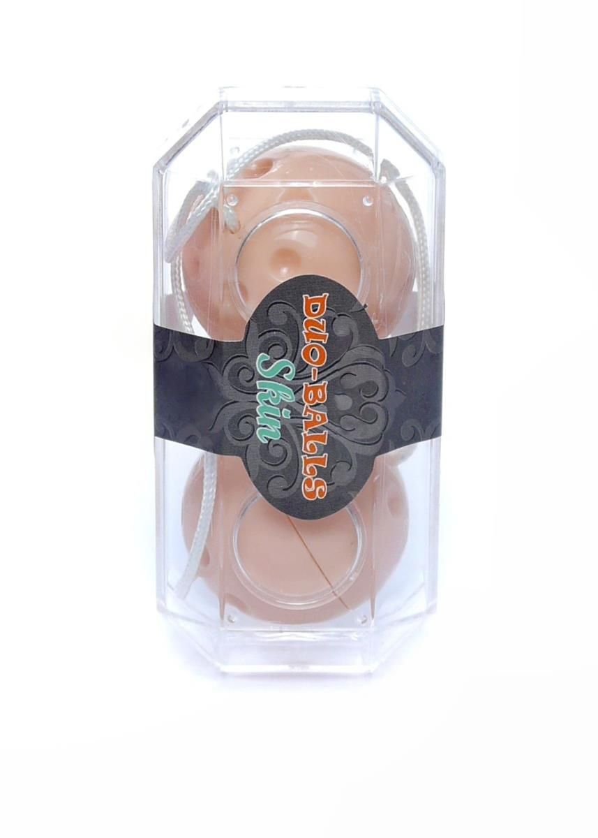Вагинальные шарики Duo-Balls Skin, 21 см (телесный)