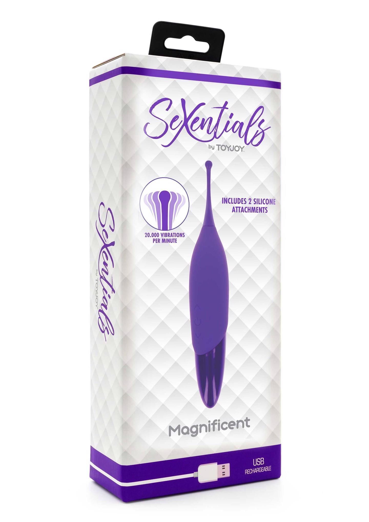 Вибратор для клитора Toy Joy SeXentials Magnificent, 19 см (фиолетовый)
