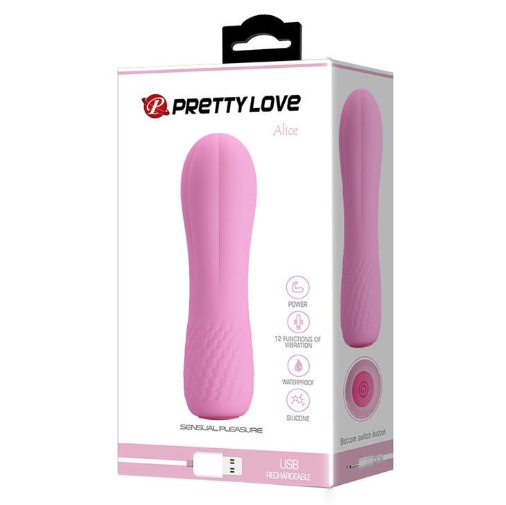 Вибратор Pretty Love Alice, 11,6 см (розовый)