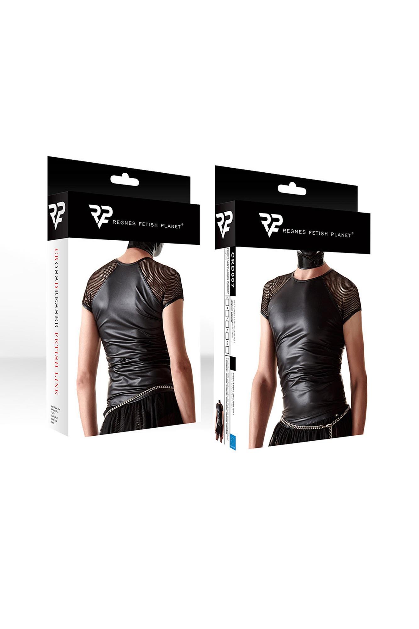 T-shirt Regnes Fetish Planet CRD007, L (czarny)