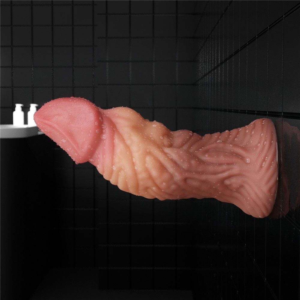 Фаллоимитатор Dual-Layered Silicone Nature Cock 7.0'', 18 см (коричневый)