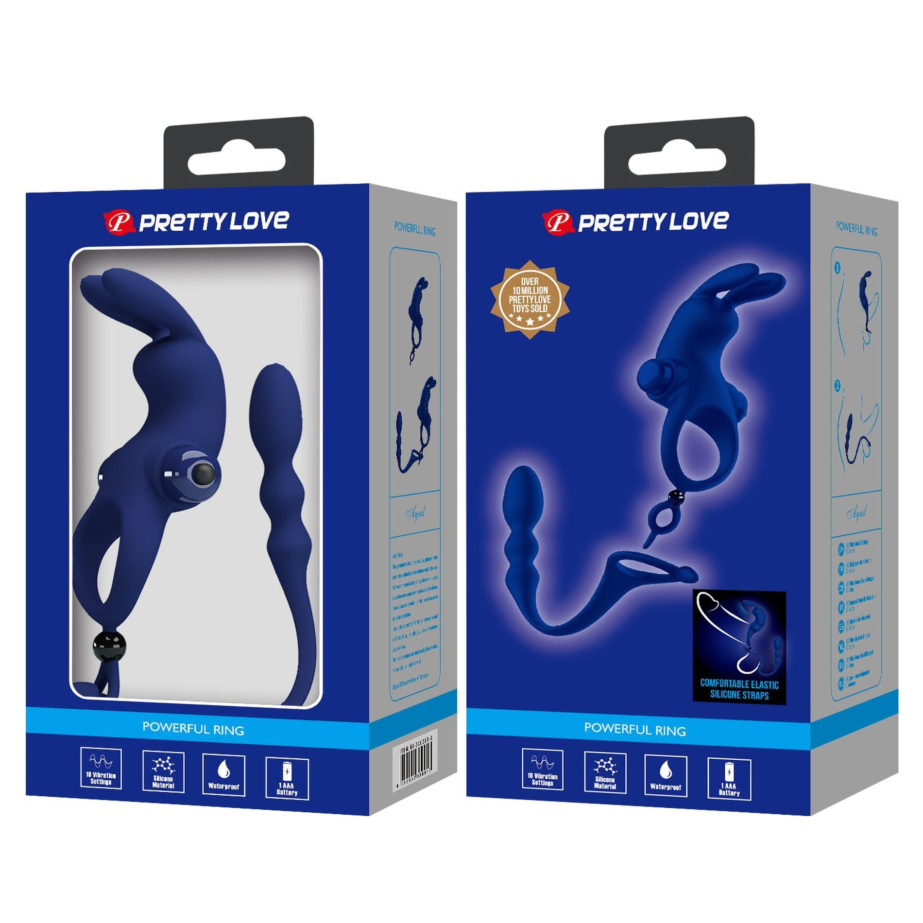 Набор игрушек Pretty Love Powerful Ring, 24,5 см (синий)