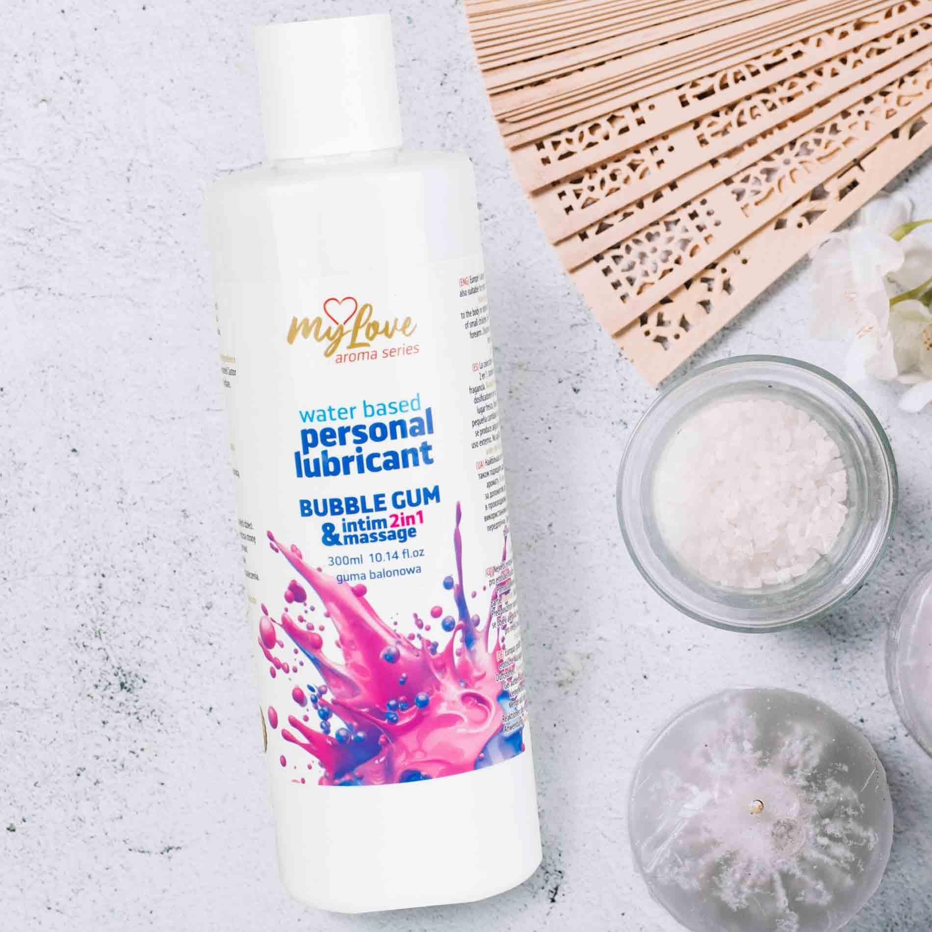 Лубрикант MyLove Aroma Series Intim&Massage 2in1 Bubble Gum, 300 мл