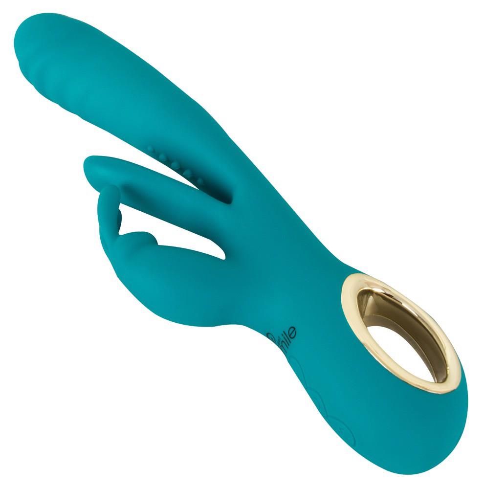 Вибратор-кролик Sweet Smile Rabbit Vibrator, 25 см (бирюзовый)