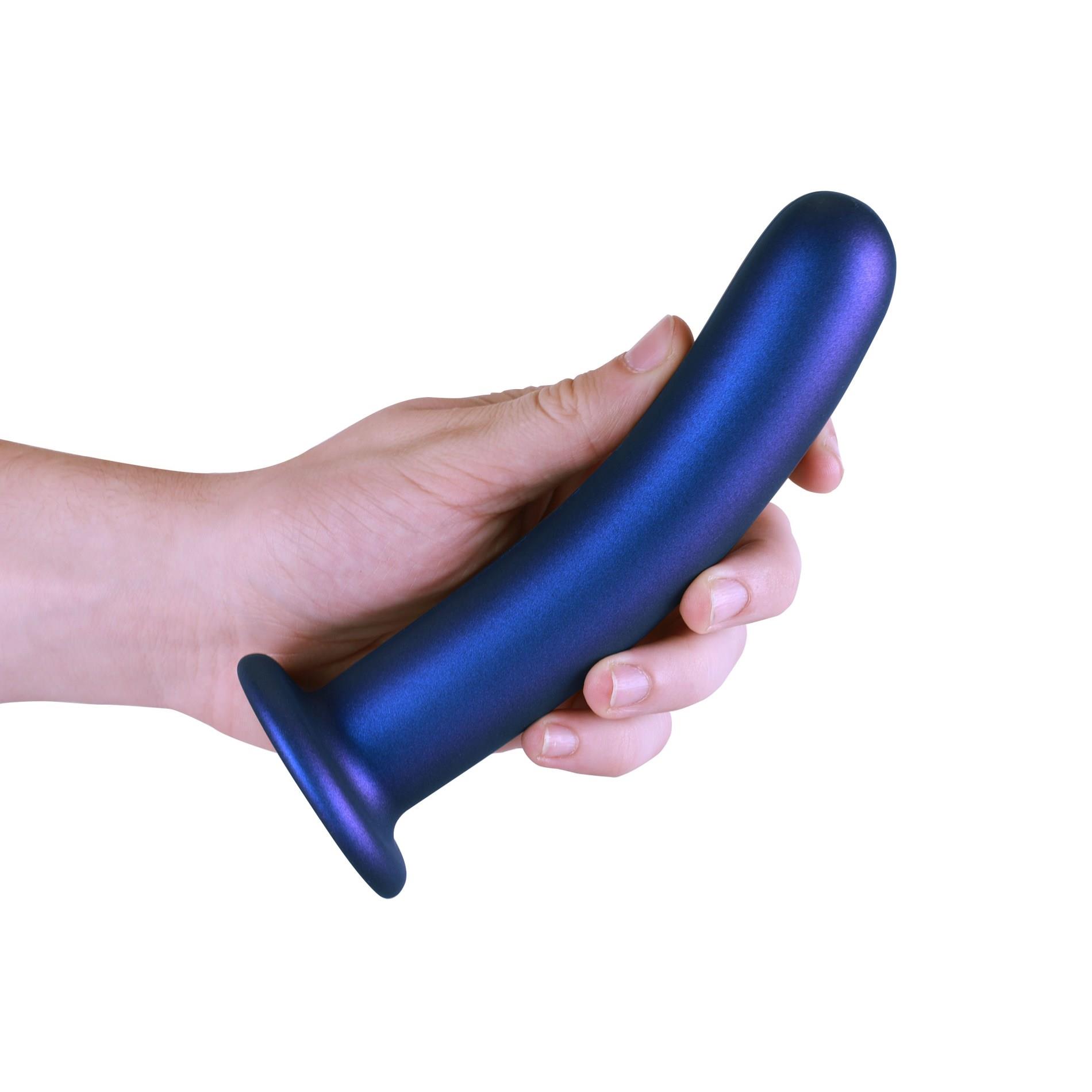 Фаллоимитатор Ouch! Smooth G-Spot Dildo 7'', 17.7 см (синий)