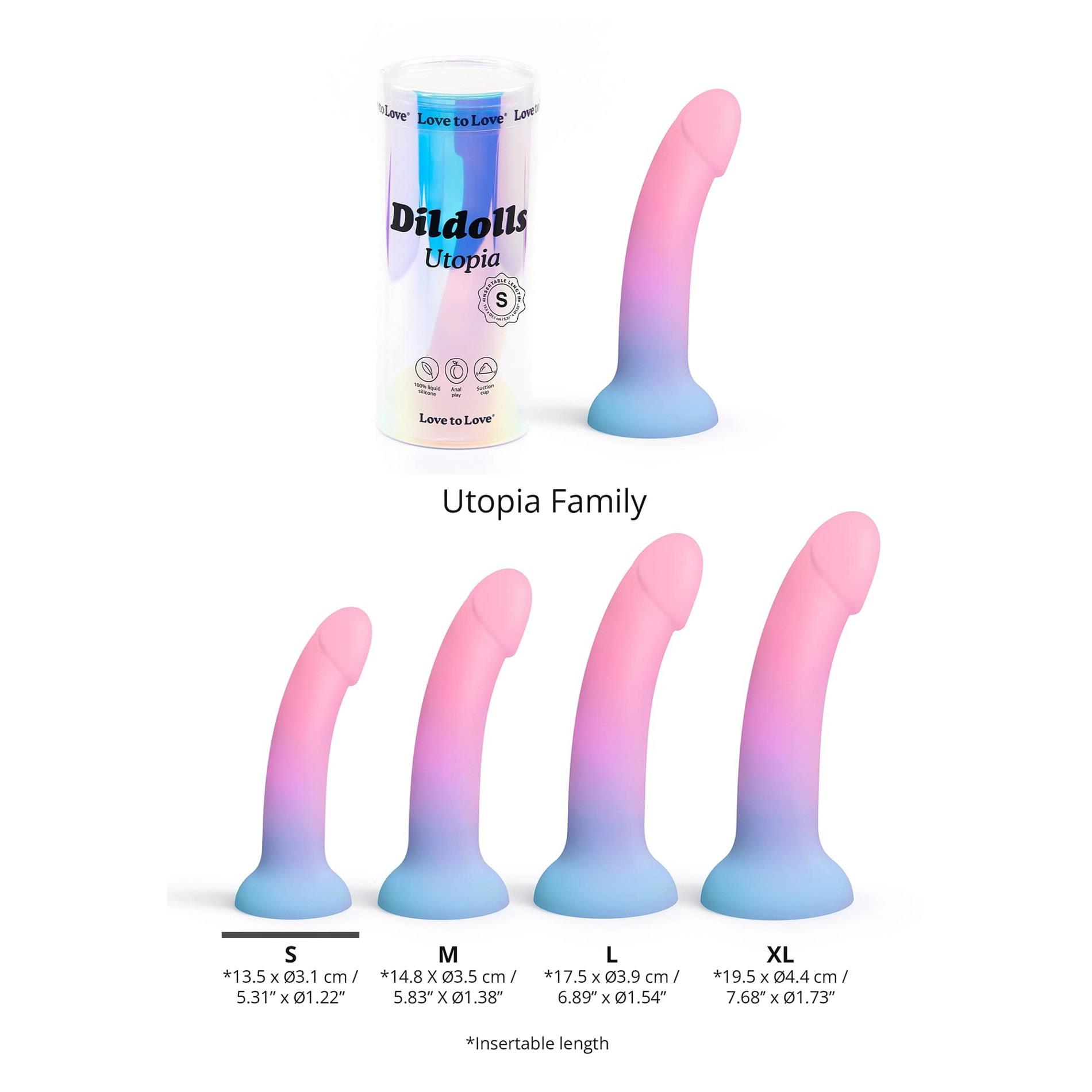 Dildo Love To Love Dildolls Utopia XL, 21 cm (multi)
