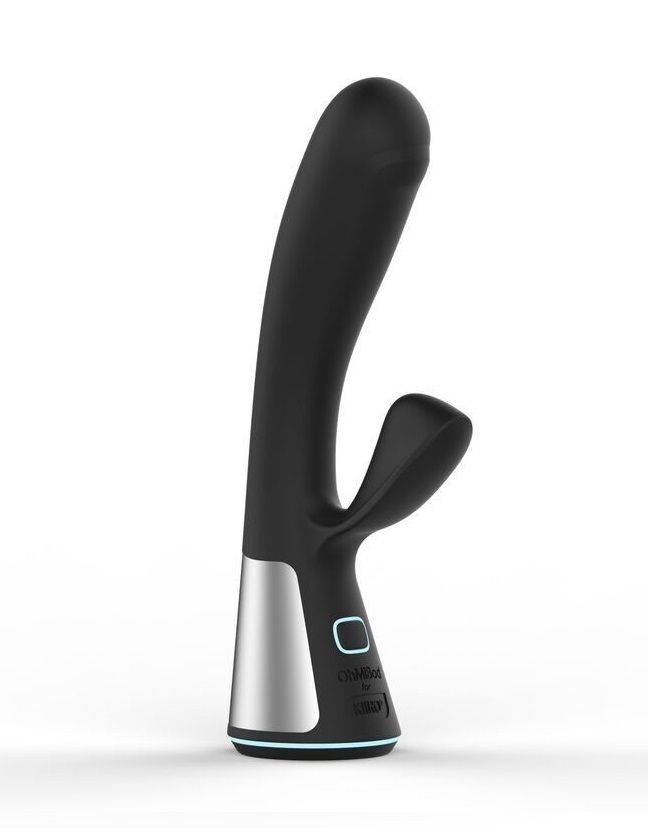Вибратор-кролик Ohmibod Fuse for Kiiroo, 18 см (черный)