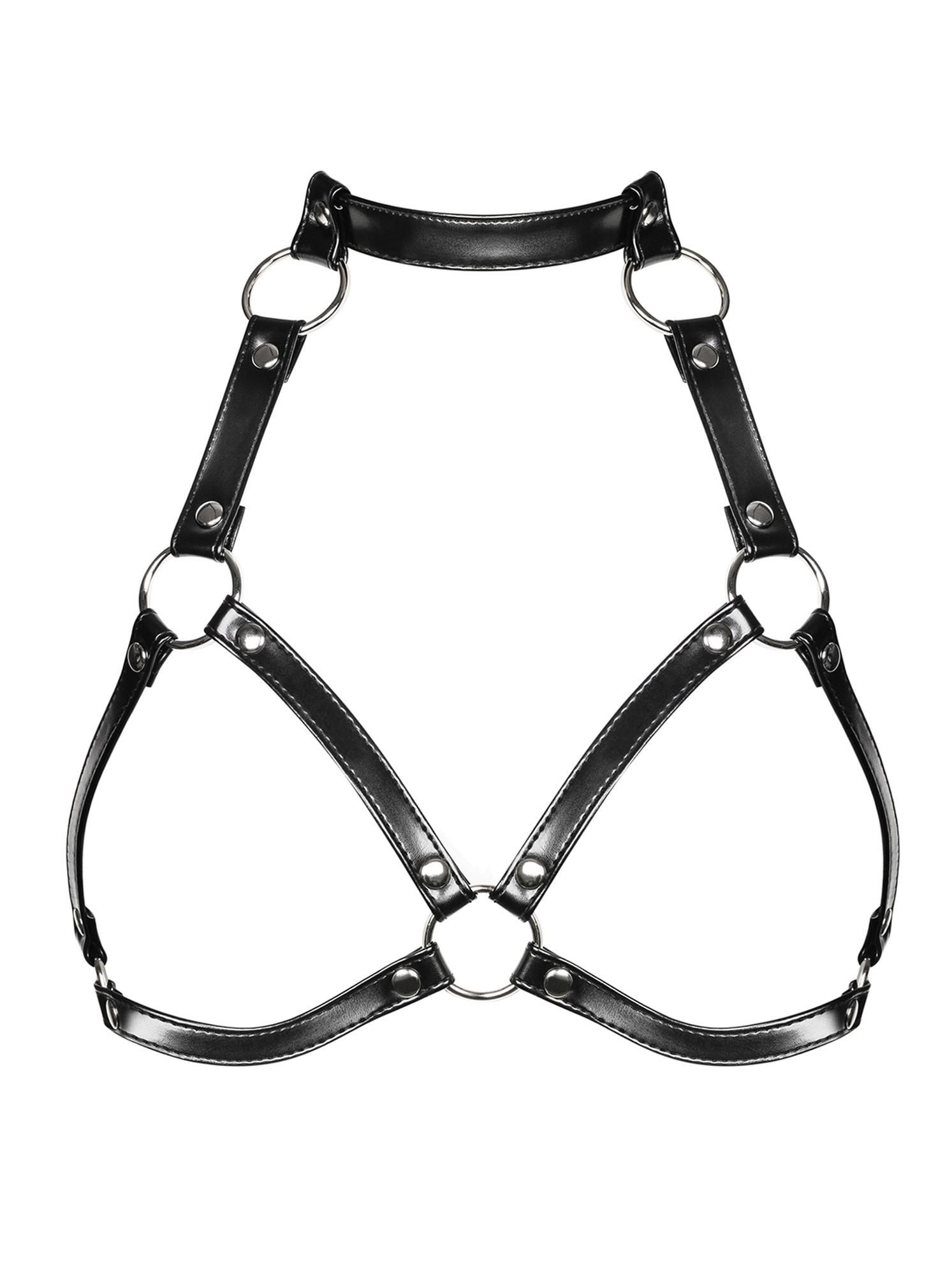 Biustonosz z szelkami Obsessive A740, One Size (czarny)