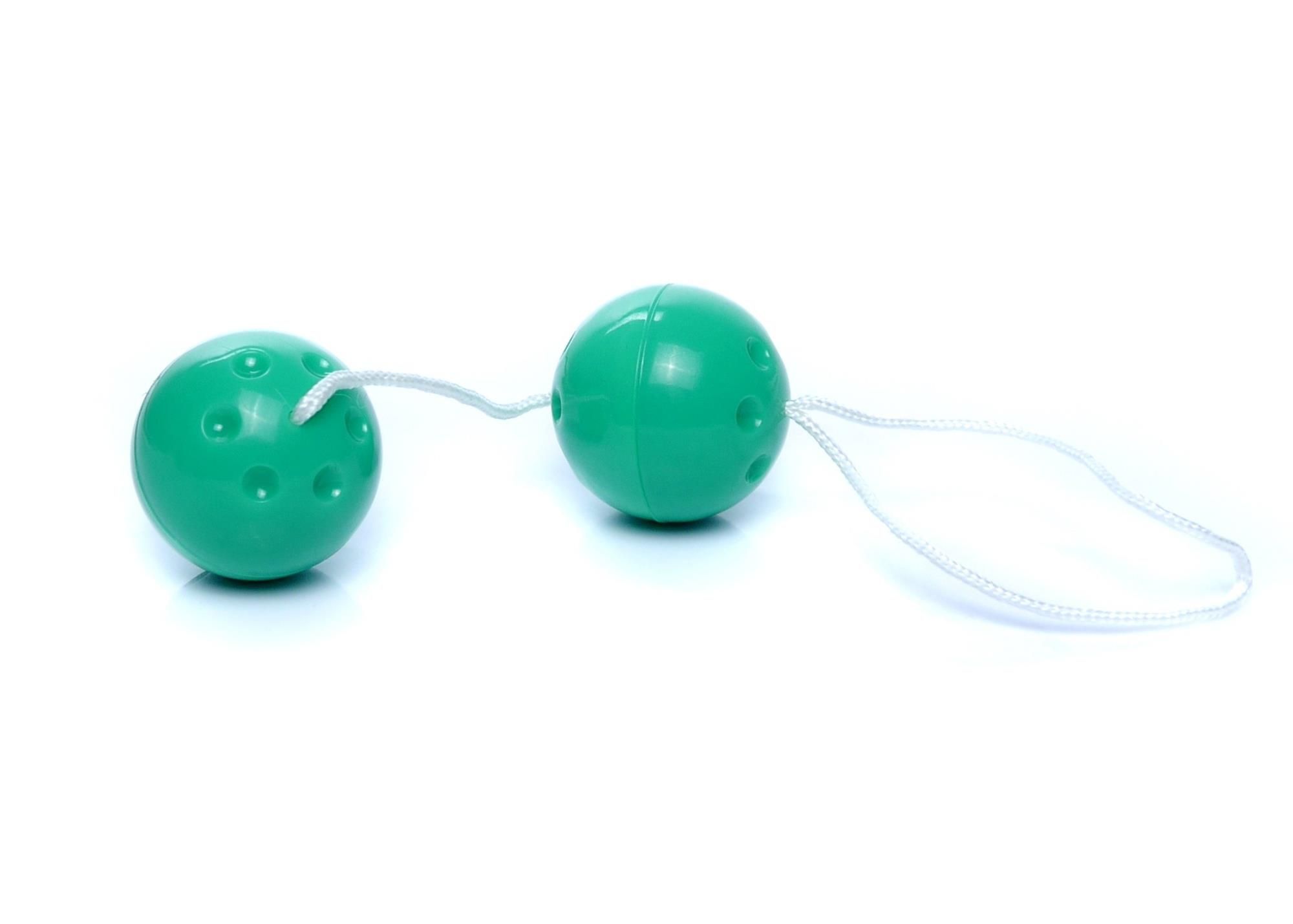 Вагинальные шарики Boss Series Duo Balls, 21 см (зеленый)