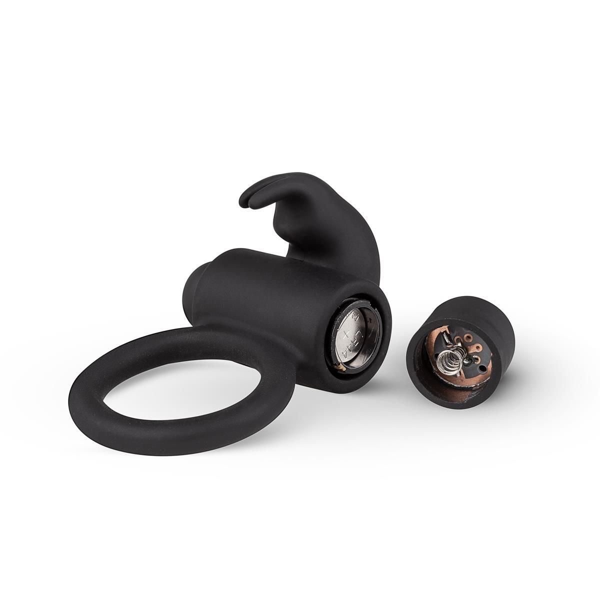 Эрекционное кольцо EasyToys Bunny Vibe Ring, 7.4 см (черный)